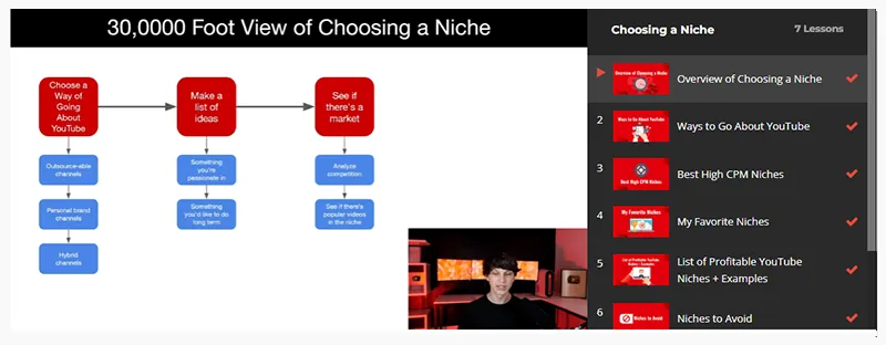 Tube Mastery And Monetization 3 model 3 - Choosing A Niche