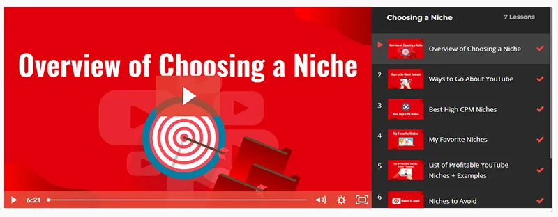 Tube Mastery And Monetization 3 model 3 - Choosing A Niche