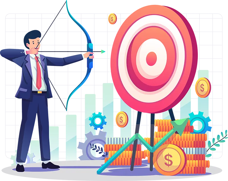 image of a dartboard with one arrow in the middle
